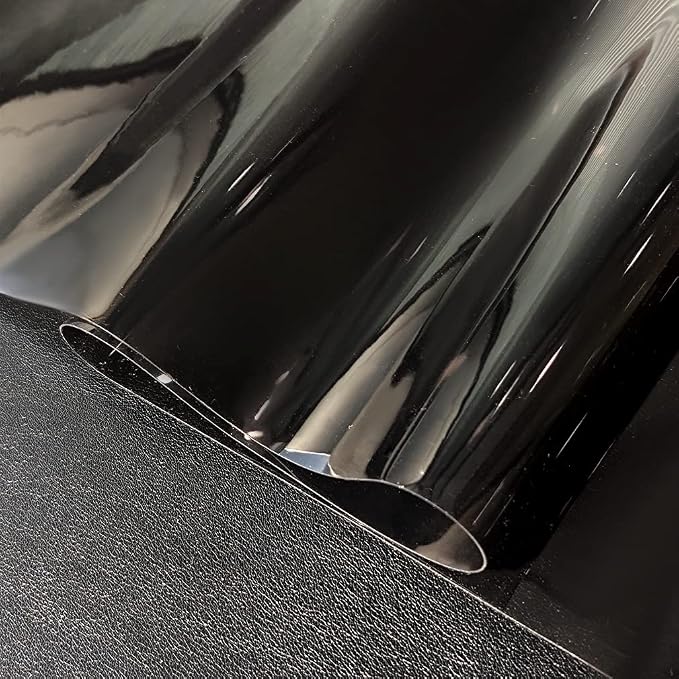 30x135cm Transparent PVC Vinyl, 0.4mm Neon Solid Color Waterproof Fabric Super - Image 3