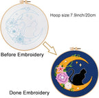 Louise Maelys Cat Moon Embroidery Kit - Image 3