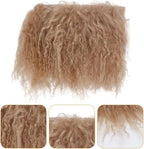 arricraft Camel Wool Doll Wig, Curly Hair, 5.5x9.45x0.12 Inch, DIY Doll Making - Image 3