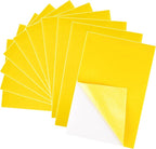 10PCS Deep Yellow Self Adhesive Felt Fabric Sheets Sticky Felt Sheets by Bringsparkletoeverydaylife