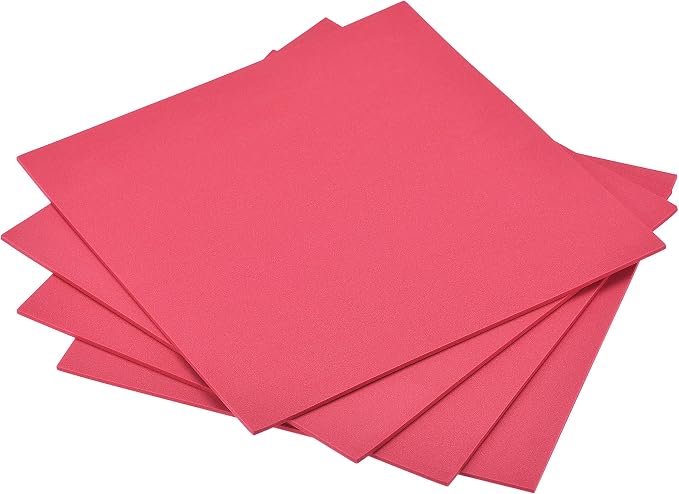 uxcell Red EVA Foam Sheets 10 x 10 Inch 3mm Thickness by uxcell
