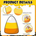 gisgfim 80Pcs Halloween Candy Corn Cutouts Halloween Party Decorations Bulletin - Image 3