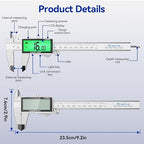 Rechargeable Digital Caliper 6 Inch, High-Precision Stainless Steel Vernier - Image 7