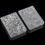 10000Pcs 2-Boxes Mixed Size Hot Fix Round Crystals Gems Glass Stones Hotfix - Image 5