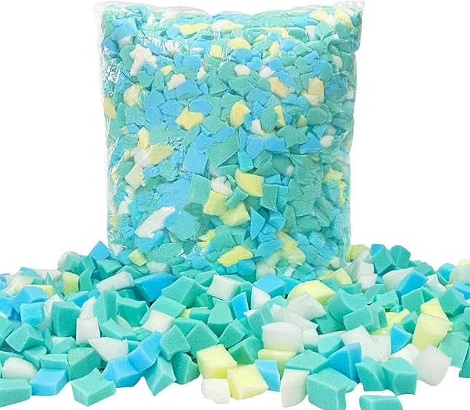 Bean Bag Filler, 5lbs Shredded Memory Foam Stuffing, Filling & Refill by WelacerBrand