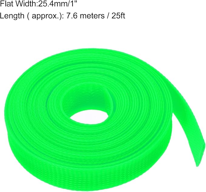 uxcell Expandable Sleeving, 1-inch 25ft Cable Sleeve - Image 3