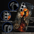Case for Samsung Galaxy S24 Case, Halloween Witch Moon Stained Glass Design - Image 4