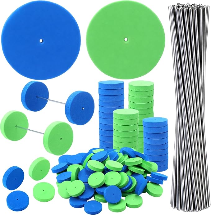 Blueweenly 100 Pcs Foam Wheels Set by Blueweenly