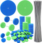 Blueweenly 100 Pcs Foam Wheels Set by Blueweenly