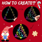 ZMLM Scratch Paper Art-Crafts Gift: 2 Pack Rainbow Notebooks Supplies Toys - Image 2