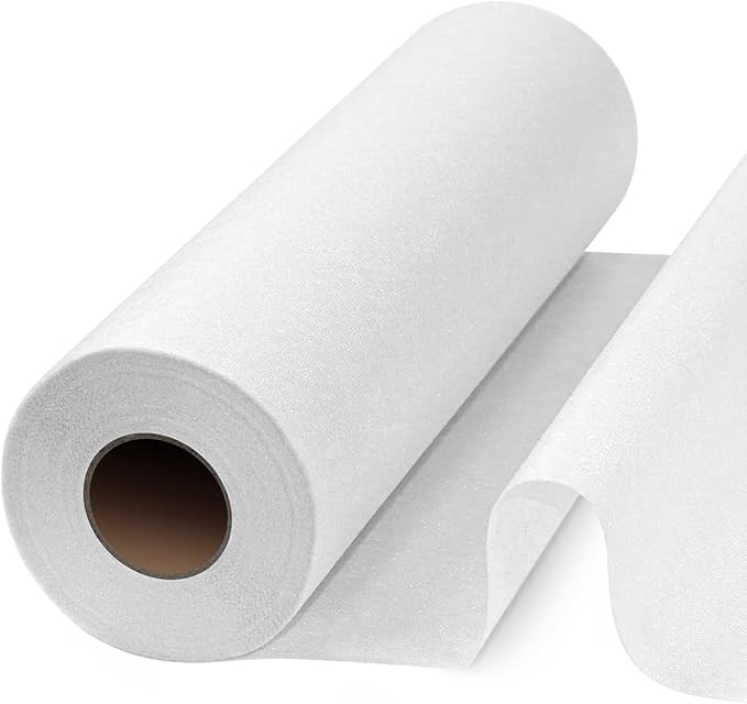PLANTIONAL Lightweight White Iron-On Non-Woven Fusible Interfacing: 11.6" x by PLANTIONAL