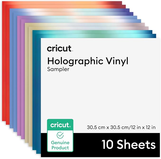 Cricut® Holographic Vinyl – Mythical Sampler - 12 in x 12 in by Unknown