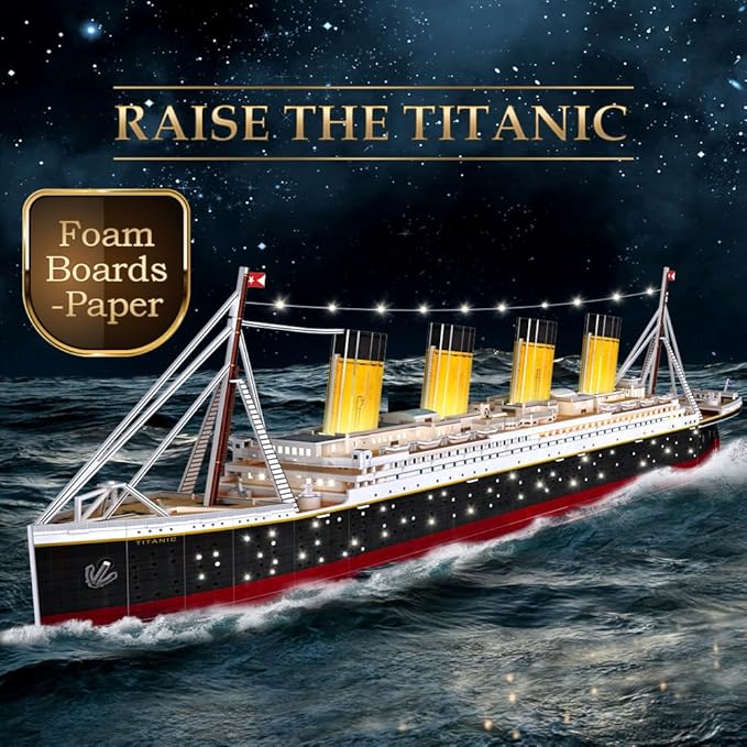 CubicFun Titanic 3D Model Ship Puzzle - Image 2