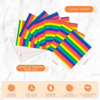 Tintnut Rainbow Gradient Permanent Vinyl 8 Sheets 12x10in Adhesive Vinyl | - Image 2