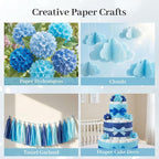 Shindel 330 Sheets Blue Tissue Paper, 14x10 Inch Gift Wrapping Tissue Paper - Image 6