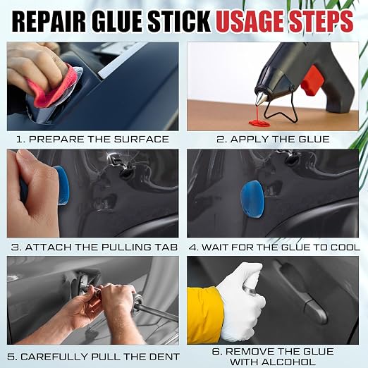 CroBlissful 40 Pcs Paintless Dent Repair Glue Sticks PDR Glue Hot Sticks - Image 5