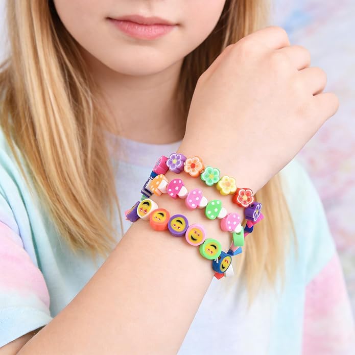 Friendship Bracelets for Girls, 10-Piece Cute Preppy Beaded Bracelet Set for - Image 2
