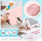 6 Pack 8"x10" Large Rubber Carving Blocks - Image 4
