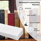 100Pcs Bookmark Laminating Pouches 2x8inch Hot Laminator Sleeves 5 Mil - Image 3