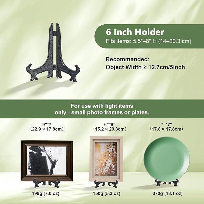 Artliving 6 Inch Acrylic Card Display Stands, Small Plastic Easels and - Image 3