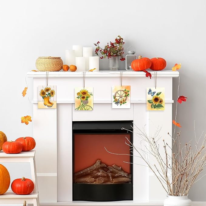 COCHIE 10PCS Large Thanksgiving Unfinished Wood Crafts to Paint - Image 5