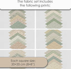 Cotton Satin Patchwork Fabric Panel – 35 Designs, 20×20 cm Squares, Single - Image 7