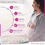 Belly Pillow, Pregnancy Pillow for Stomach Sleepers, USA Made, No Odor - Image 3