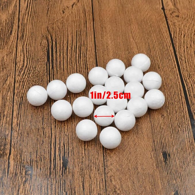hesmartly 100 Pack 1 Inch Craft Foam Balls - Image 5