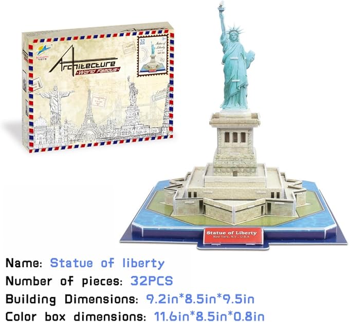 Architecture World Famous of 3D Puzzle.Build Your Own Collection of 17 Global - Image 5