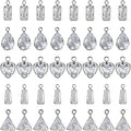 stino Tiny Crystal Clear Cubic Zirconia Charms Set, 40 Pieces | Mixed Shapes by stino