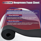 NYXOVA Neoprene Sponge Foam Sheet Roll, Closed Cell Foam Rubber Padding Without - Image 5