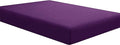 Sfoothome Fitted Bottom Sheet for Mattress, Single Queen Size Purple Microfiber by Sfoothome