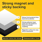 Hyper-Sticky Magnets with Adhesive Backing - Image 2