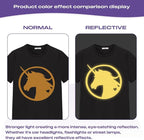 TUMIYA Heat Transfer Vinyl Reflective Gold HTV Roll, Reflective HTV Vinyl - Image 6