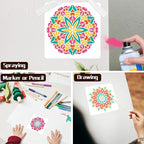 Mandala Stencils for Painting on Wood, Rangoli & Home Decorating - Image 2