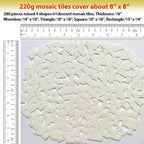 Iridescent White Glass Mosaic Tiles - Image 6