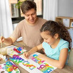 36PCS Wooden Father's Day Ornaments to Paint, Fathers Day Crafts - Image 2