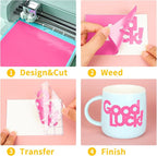 Hot Pink Permanent Adhesive Vinyl Roll - Image 3