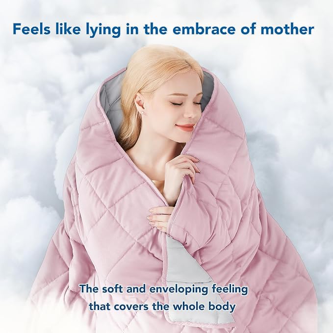 Topcee Weighted Blanket Soft Cooling Heavy Blanket Sleeping, Apply to 190-210 - Image 3