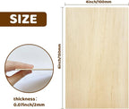 MUXGOA 20 Pcs Wood Sheets, Unfinished Balsa Wood Sheets - Image 2