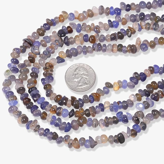400pcs Natural Chip Stone Beads - Image 8