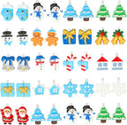 Augshy 64 Pcs Winter Resin Charms, Christmas Snowflake Snowman Pendants | by Augshy