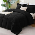 CozyLux Queen Comforter Set Black by CozyLux