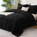 CozyLux California King Comforter Set Black by CozyLux