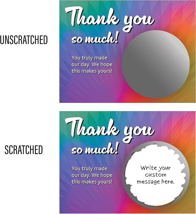 My Scratch Offs Small Business Thank you Promotion DIY Make Your Own Scratch - Image 3