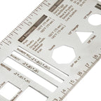 Culinary Ruler Mini Cutting Reference Template Cooking Measurement | stainless - Image 4