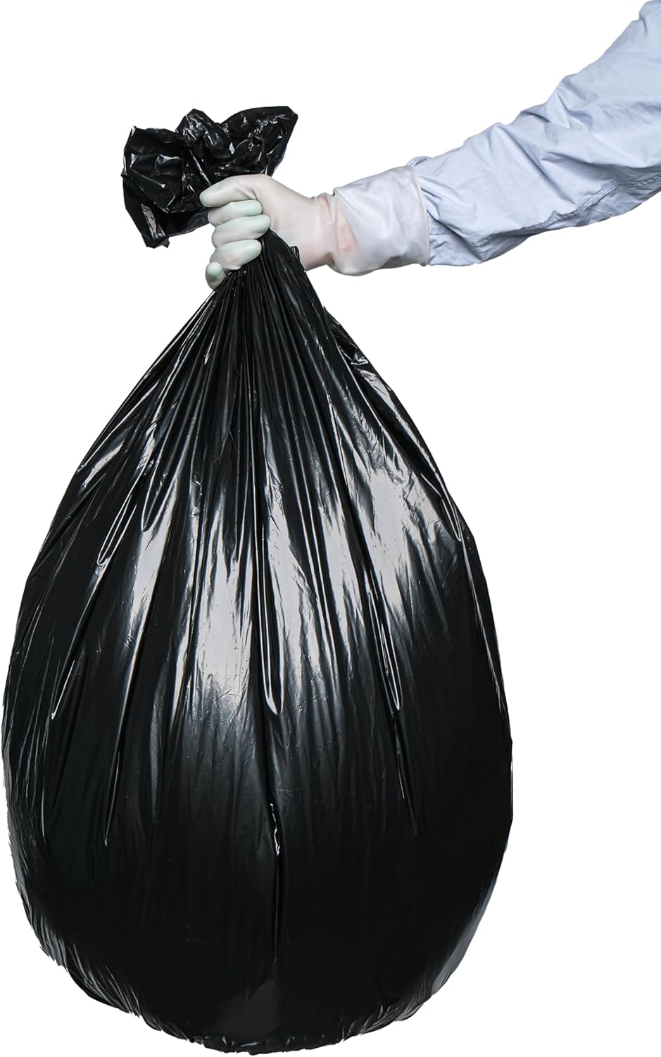 TYPLASTICS 40-45 Gallon Trash Bags Can LIners Heavy Duty 40x46" 1.5 Mil, Black 100 Count