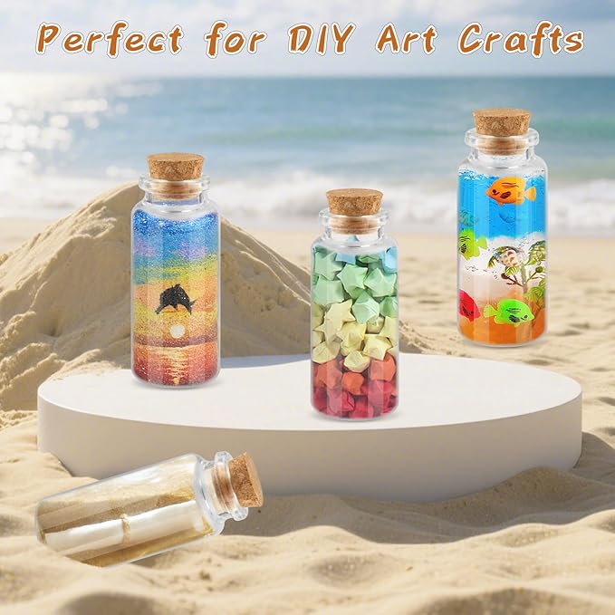 24 Pcs 30ml/1oz Glass Bottles Transparent Mini Glass Vials Empty Sample - Image 4