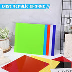24 Pcs 8 x 8 Inch Cast Acrylic Sheets 0.08'' Thick Opaque Laser Cutting Colored - Image 7