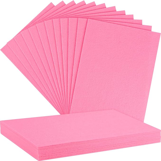 NEBURORA 12 Pcs 2mm Thick Stiff Felt Sheets by NEBURORA